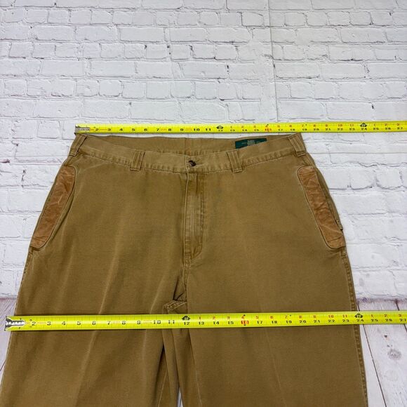 Vintage Orvis Men Khaki Canvas Field Work Pants Size 38 (38x31) Cotton D050 -1 - Picture 2 of 16